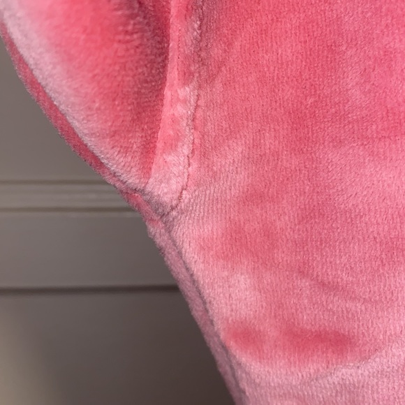 Fashion Nova Medium Pink Velour Romper Suit - Picture 7 of 14